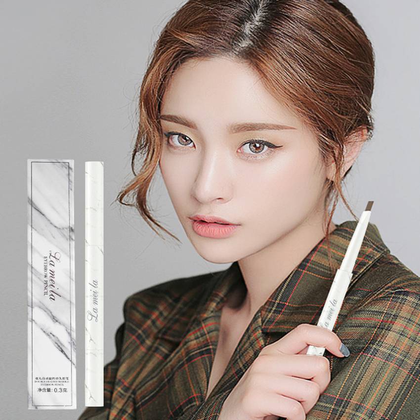 Chì kẻ mày nội địa trung 2 đầu vỏ bạc bút kẻ lông mày mẫu mới chống nước lâu trôi DANA