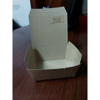 100 hộp đựng thức ăn màu nâu