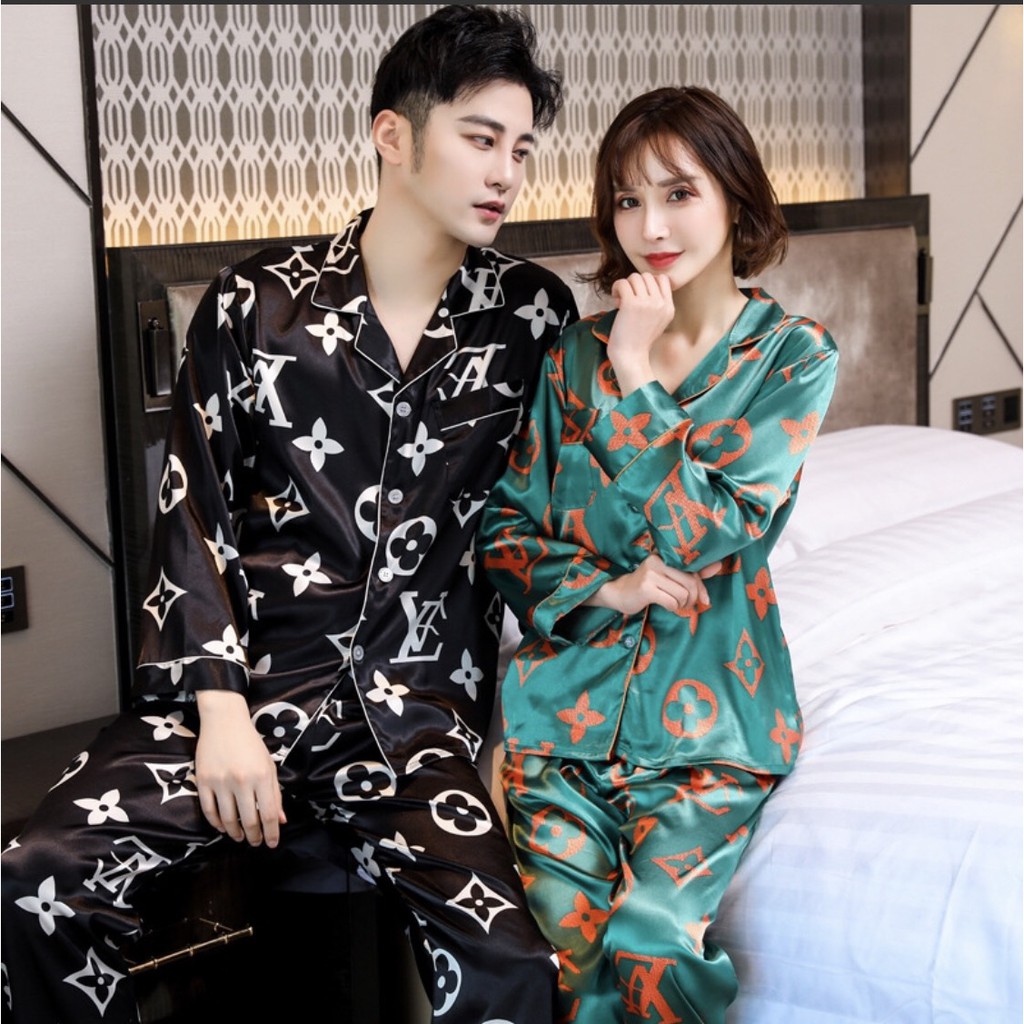 Bộ PIJAMA NAM NỮ Style Hàn Quốc-Lụa bóng thấm hút mồ hôi tốt, mát mùa hè | WebRaoVat - webraovat.net.vn