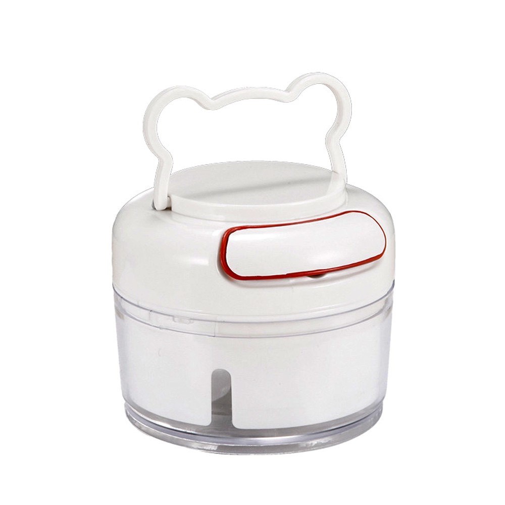 Dụng cụ xay tỏi ớt bằng tay Mini Food Chopper Tiện Dụng, Máy xay nhuyễn tỏi ớt hành gia vị cầm tay 2 lưỡi