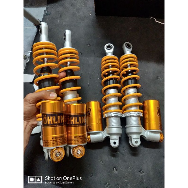 Phuộc Ohlins bình dầu dưới 32cm gắn AirBlade  Nouvo 5 6 pcx nvx shark PS Dylan