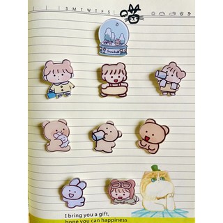 Sticker ghim túi xách, balo hoạt hình dễ thương