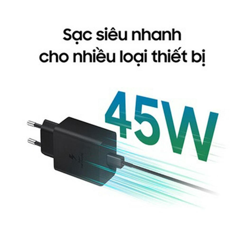 Sạc nhanh Samsung 45W Type C BACARAT kèm dây sạc Samsung Type C Bảo hành Lỗi 1 đổi 1 trong 30 ngày