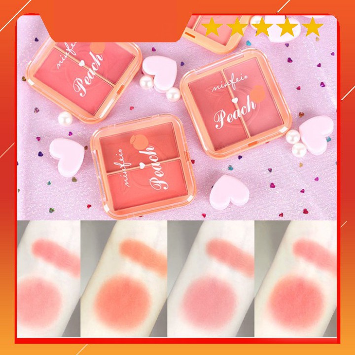 Phấn Má Hồng 💕Freeship💕 Phấn Má Hồng  2 Ô Peach Hàng Nội Địa Trung, Mắt Xinh, Đẹp Mê Ly