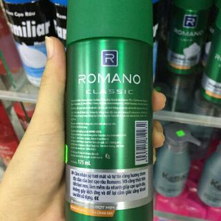 BỌT CẠO RÂU Romano classic 175ml