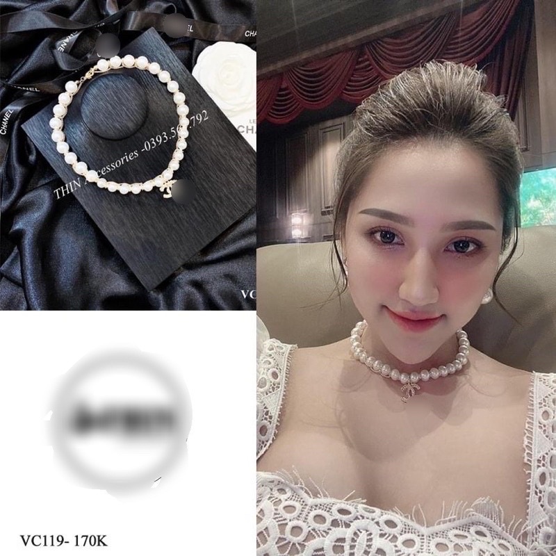 Vòng cổ ngọc sang chảnh đính đá siêu hót