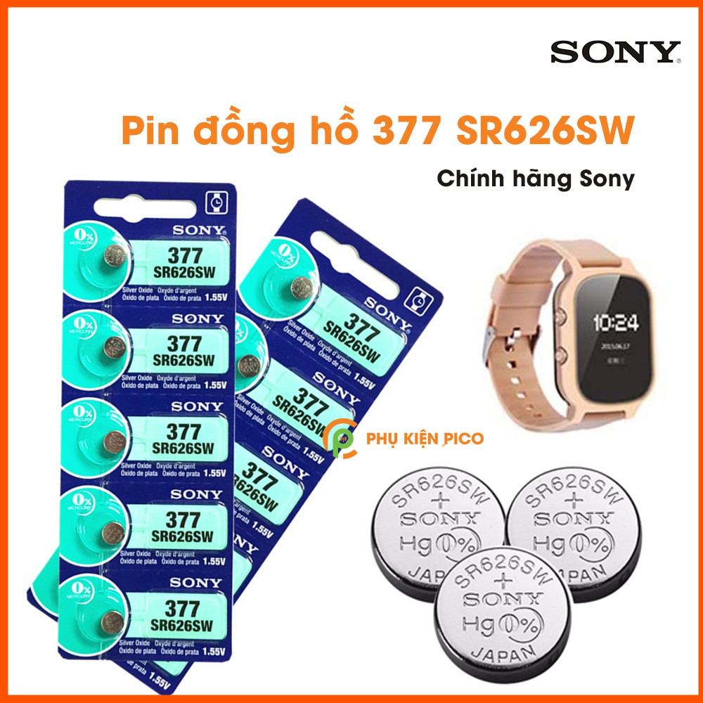 Pin Sony dùng cho pin đồng hồ, pin chìa khóa ô tô, pin chìa khóa xe máy chính hãng Sony Nhật Bản 1 viên 1.55V 3V