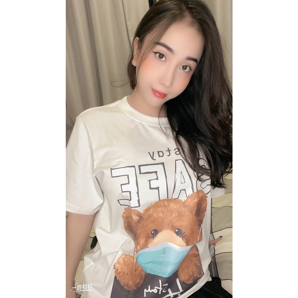 Áo Gấu 🔹🔹 Áo In Hình Gấu Teddy Tay Ngắn Size S-5XL Cho Nam Nữ Mã GAU023 Chất Liệu Cotton 100% Form Basic