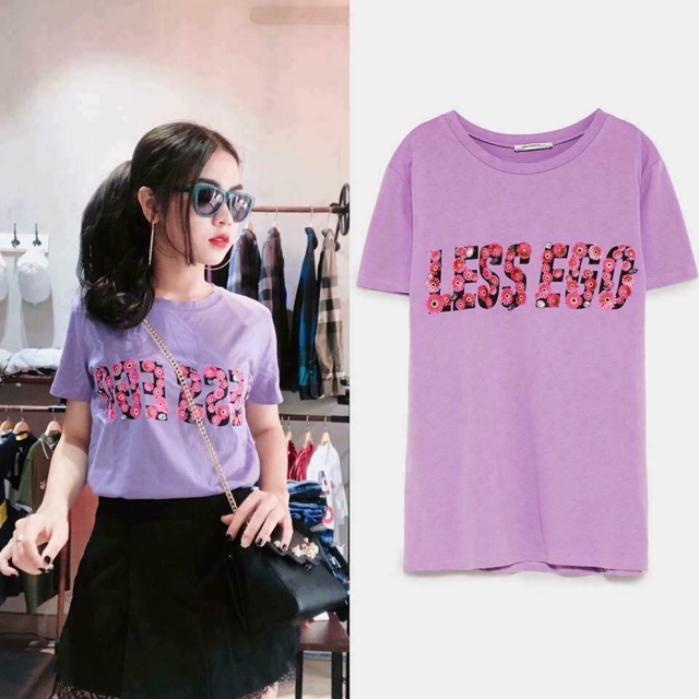 Áo thun Zara chính hãng đính đá, size S bé nhất
