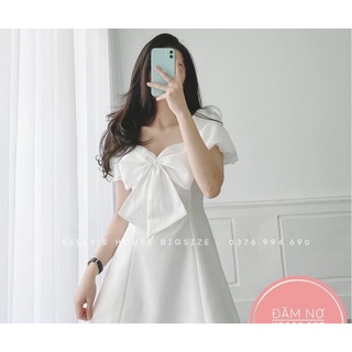 [Hàng Có Sẵn] Đầm Nơ Bigsize (Từ 55kg đến 90kg)