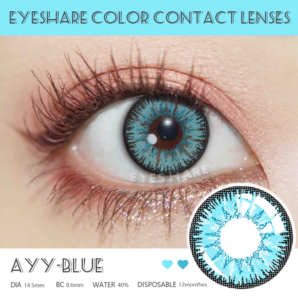 1 Cặp Kính Áp Tròng Nhiều Màu Sắc Dùng Hóa Trang Halloween