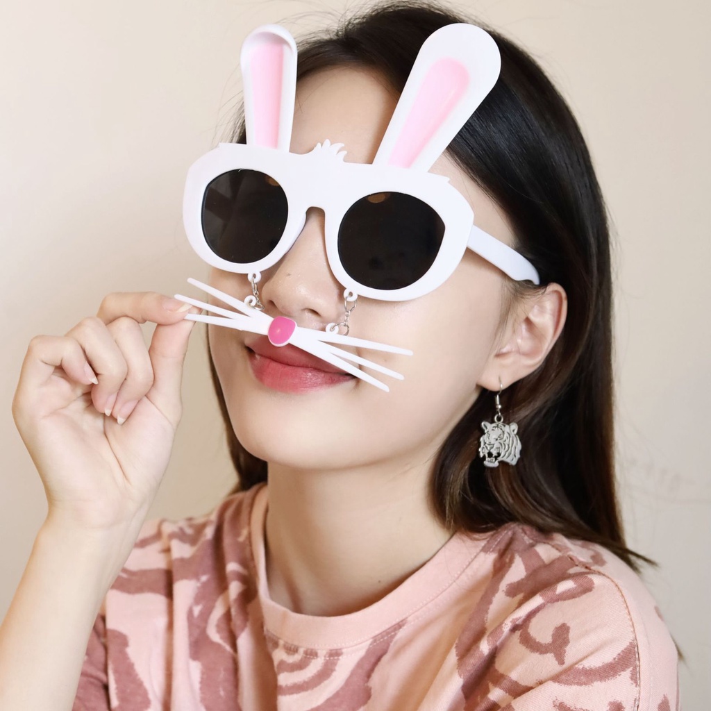 Kính Mát Nữ Hình Thỏ Dễ Thương