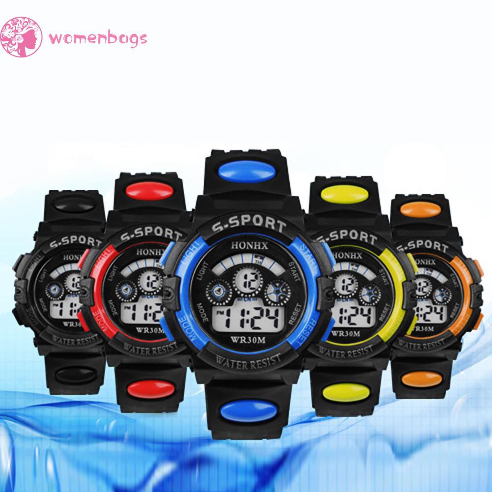 READYWB❀Fashion Multifunction Waterproof Boy Sports Electronic Children Watches