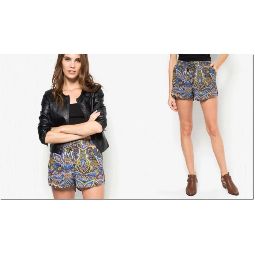 Quần short Lanh thổ cẩm thời trang