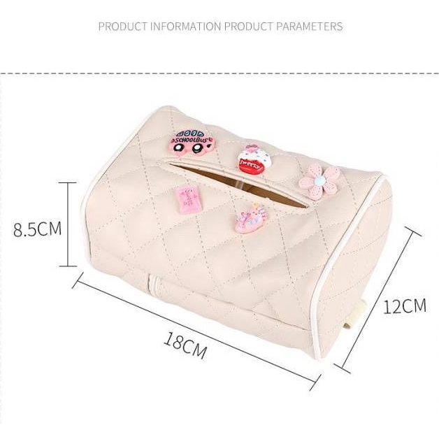 Hộp Đựng Khăn Giấy Kiêm Hộp Đựng Khăn Giấy Đa Năng Gắn Sau Lưng Ghế Xe Hơi