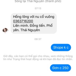 Conbo của khách tại shop thu phương. Kkkk