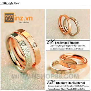 Nhẫn Forever Love N175 (màu đồng) - Winz.vn