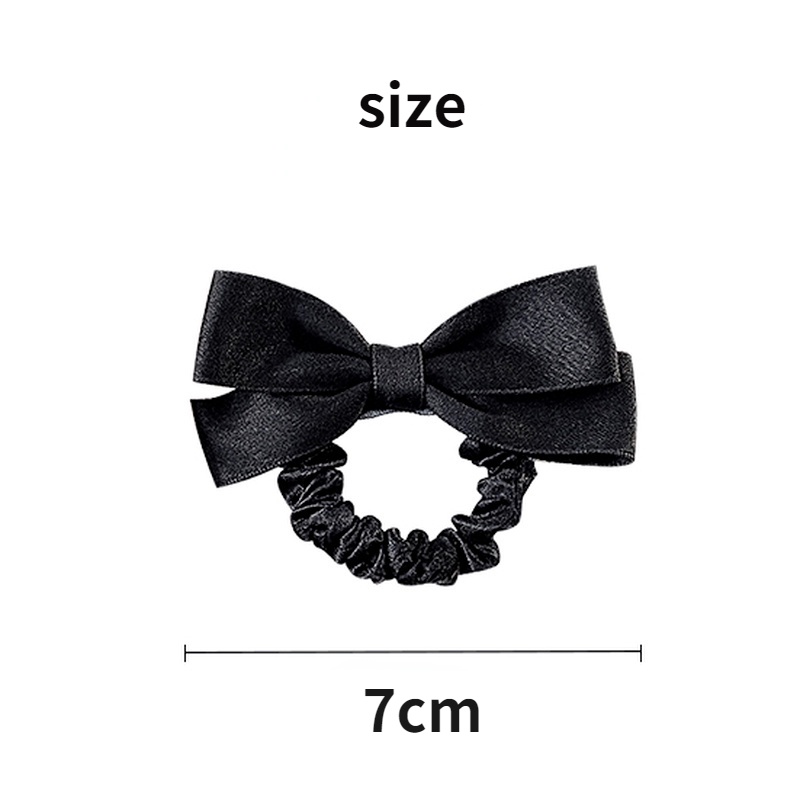 Dây Cột Tóc Vải Nhung Màu Đỏ Dễ Thương Phong Cách Hàn Quốc