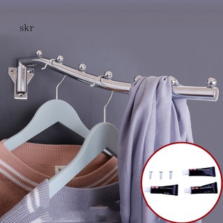 Giá treo móc quần áo gắn tường bằng thép không gỉ