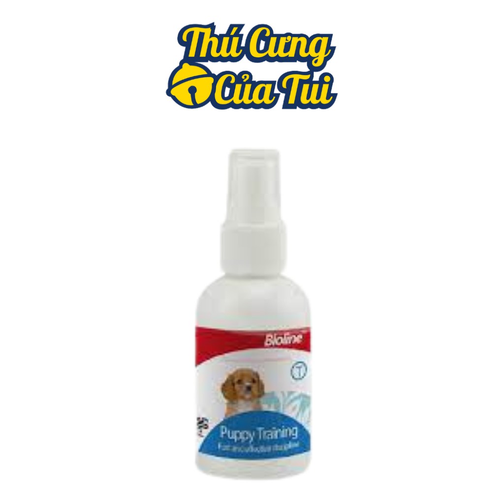 Chai Xịt Hướng Dẫn Đi Vệ Sinh Cho Chó Đi Đúng Chỗ Bioline Puppy Training - Thú Cưng Của Tui