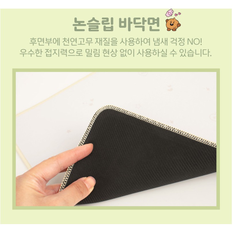 Tấm lót chuột máy tính in hình BTS BT21 dễ thương