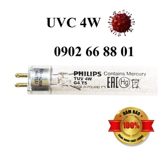 Bóng đèn UV diệt khuẩn không khí Philips 4W - Thay cho bóng đèn máy tiệt trùng bình sữa