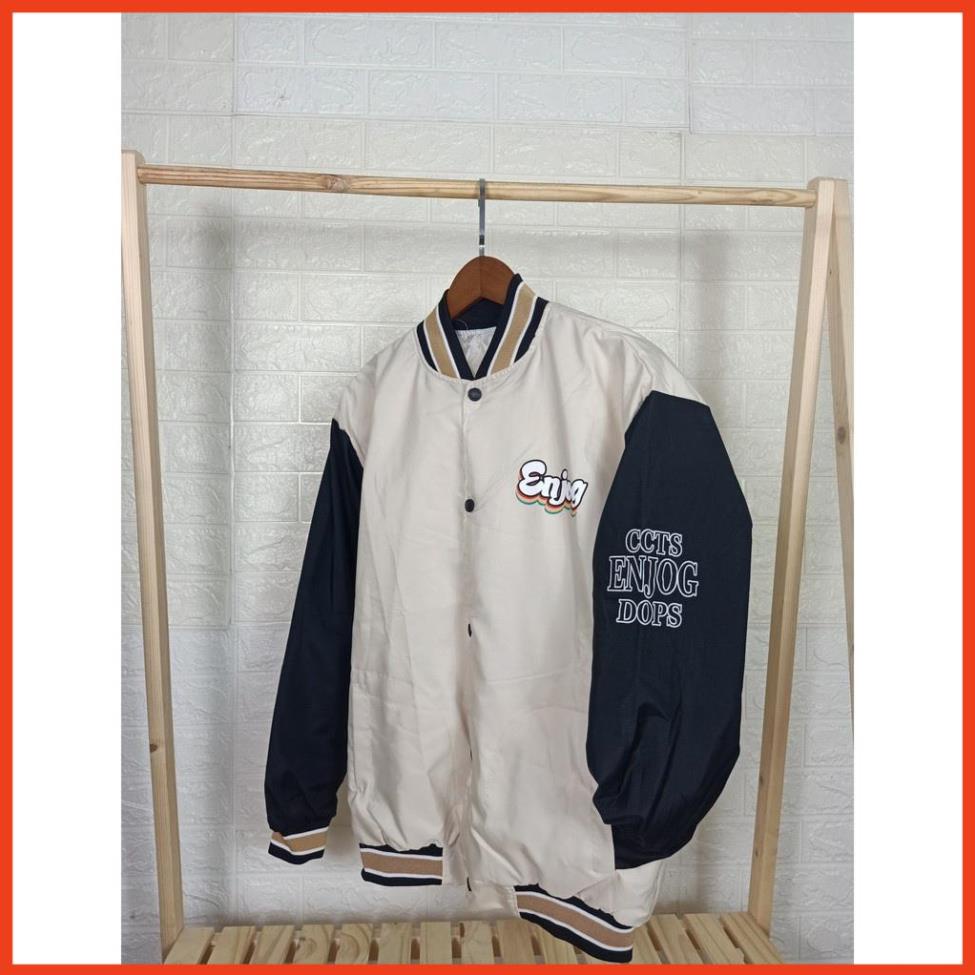 Áo Khoác Dù ENJOG💖 Áo Bomber bóng chày nam nữ Unisexx thời trang trẻ trung Hot nhất hiện nay-T&A STORE .