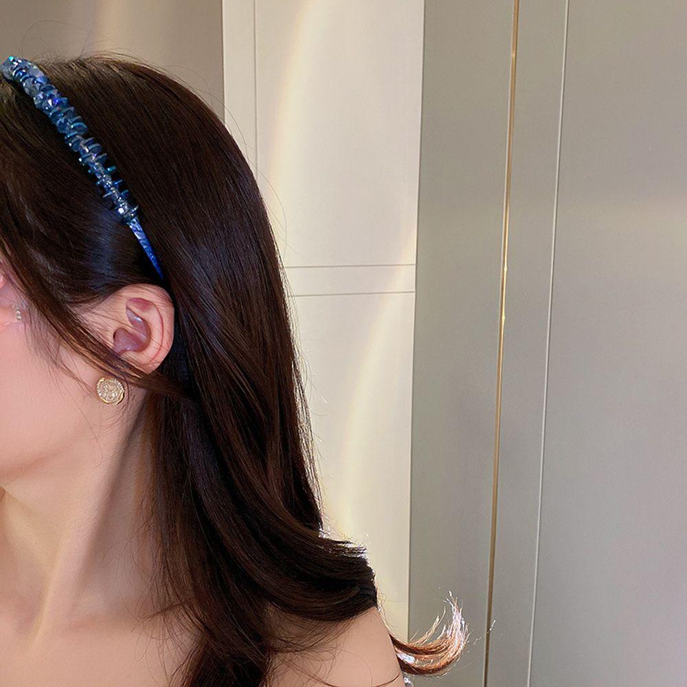 Kẹp Tóc VANES1 Màu Trắng Họa Tiết Hình Học Tối Giản Cho Nữ|Dây Cột Tóc Thời Trang Hè Xinh Xắn Cho Nữ