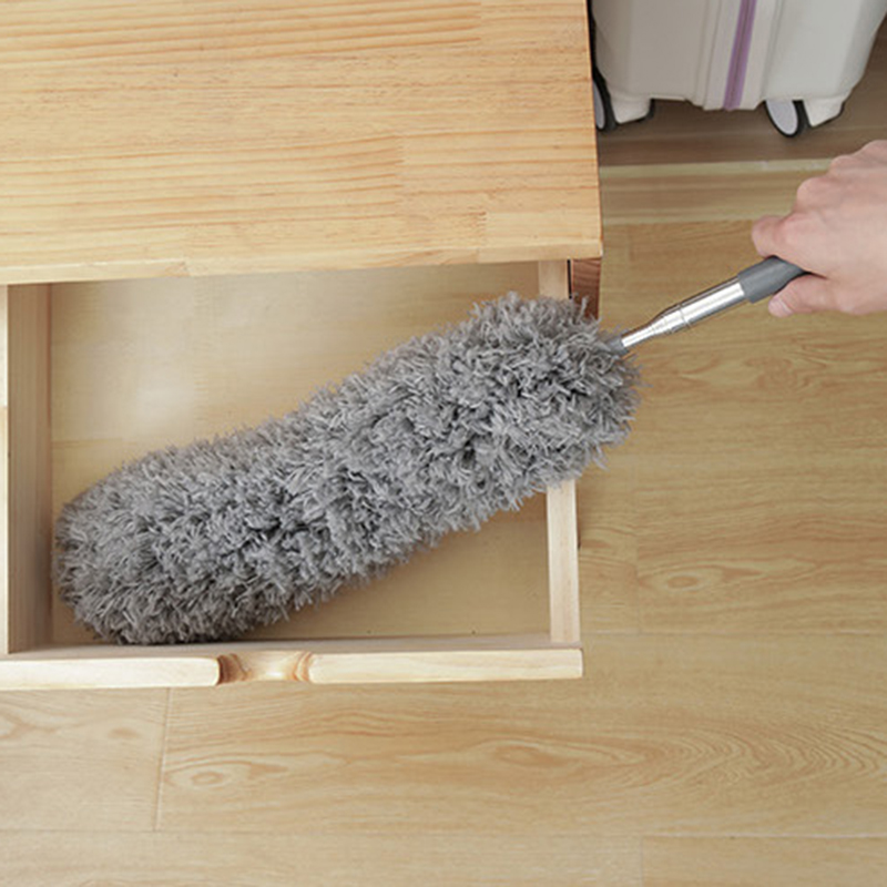 Chổi lông quét bụi tay cầm dài có thể thu vào tiện dụng