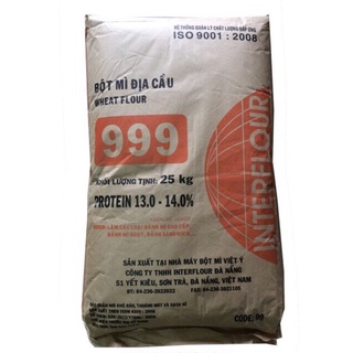 1kg Bột mỳ Địa Cầu 999 ( số 13) - tách bao 25kg