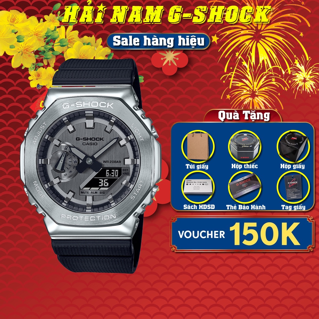Đồng hồ nam G-SHOCK GM-2100-1A | GM-2100 | GM2100 | Full phụ kiện