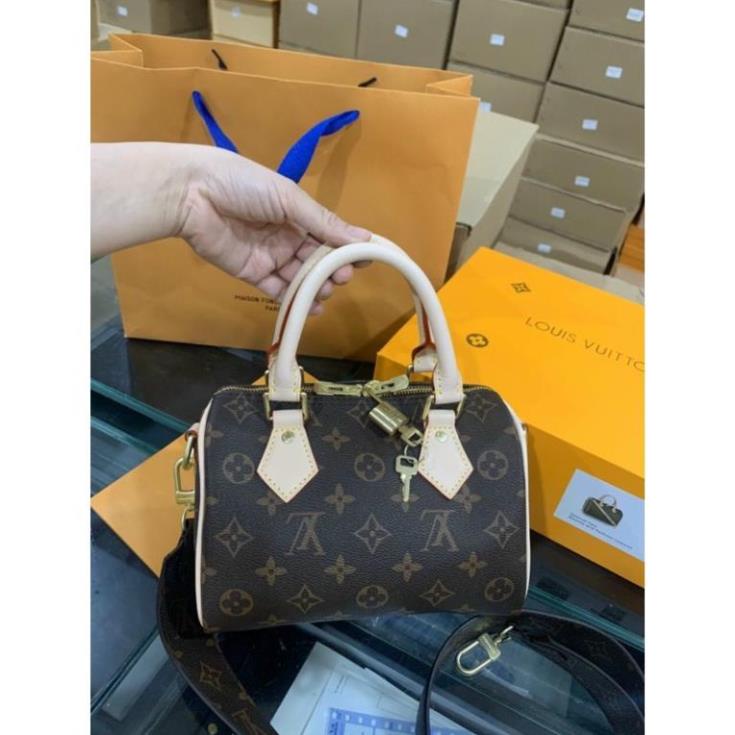 Túi Về thêm em lv trống sz 20 bản da thật