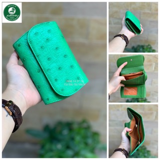 VÍ GẤP 3 DA ĐÀ ĐIỂU MINI - CÁ SẤU GÒ VẤP