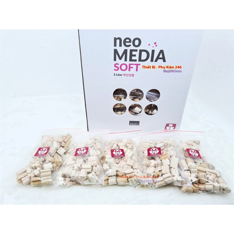 70gr Vật Liệu Lọc NEO MEDIA (SOFT-PURE-HARD) - VẬT LIỆU LỌC NƯỚC BỂ CÁ