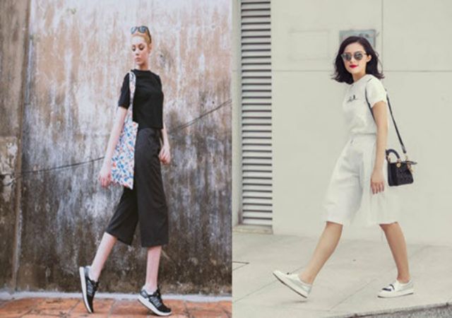 Quần Ống Rộng Lửng tuyết mưa mới