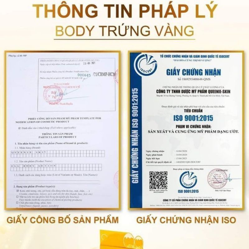 [HÀNG CHÍNH HÃNG] Kem Body Trứng Vàng Queenie ( Tặng kèm 1 huyết thanh kích trắng) | BigBuy360 - bigbuy360.vn