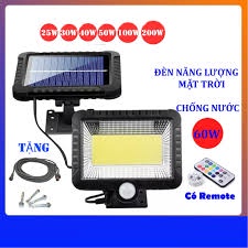 Đèn cảm ứng hồng ngoại năng lượng mặt trời Solar Sensor Wall light 100 bóng LED siêu sáng