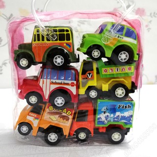 Bộ 6 Xe Đồ Chơi Chạy Đà