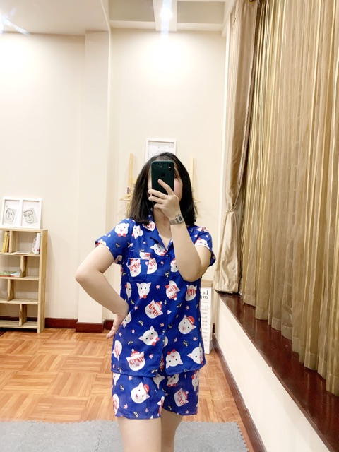 Bộ ngủ Pijama Kate Thái Cộc  ( Ảnh chụp Thật)