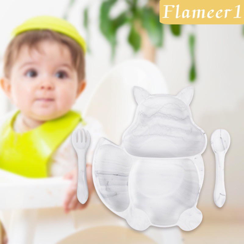 1 Đĩa Đựng Thức Ăn Cho Bé Có Giác Hút Thân Thiện Với Môi Trường