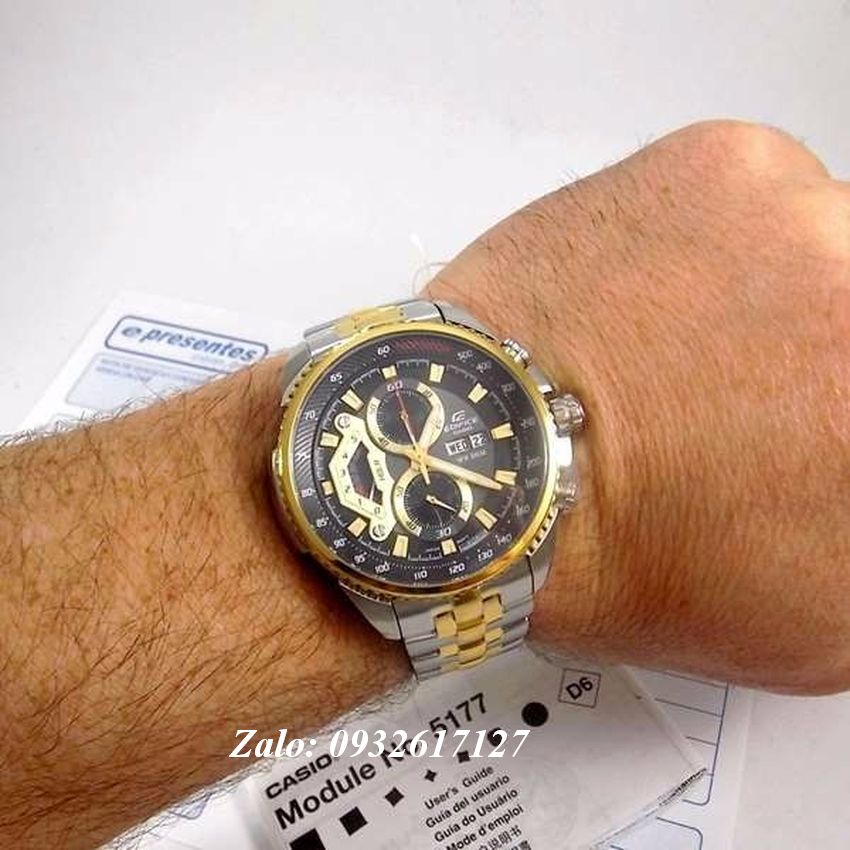 Đồng Hồ Nam Casio EF 558SG - 1AV - Quartz - Dây Kim Loại