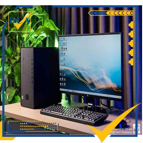 Máy tính bàn HP 280 Pro G6 Microtower/Core i5-10400/RAM4GB/ 256GB SSD/ Intel UHD Graphics/WL/BT/KB/Win 10H/1Yr