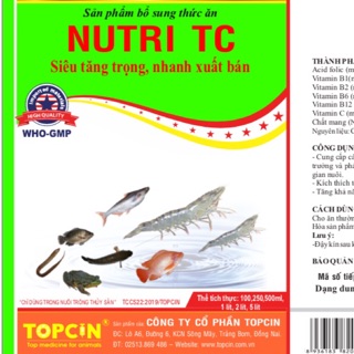 Siêu tăng trọng, nhanh xuất bán Nutri TC
