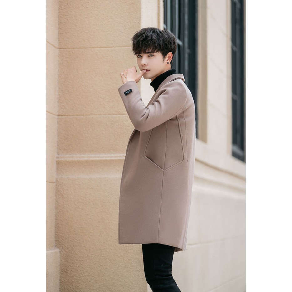 Áo khoác dạ nam dáng dài A171 | BigBuy360 - bigbuy360.vn