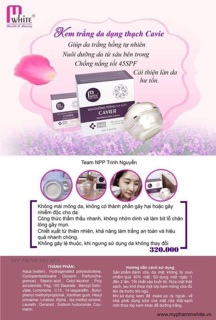 Kem face thạch Cavier Mwhite Mini - chính hãng