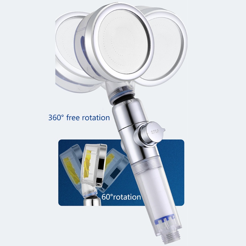 Đầu Vòi Hoa Sen Lọc Nước Áp Suất Cao Thiết Kế Dạng Xoay Tiện Dụng