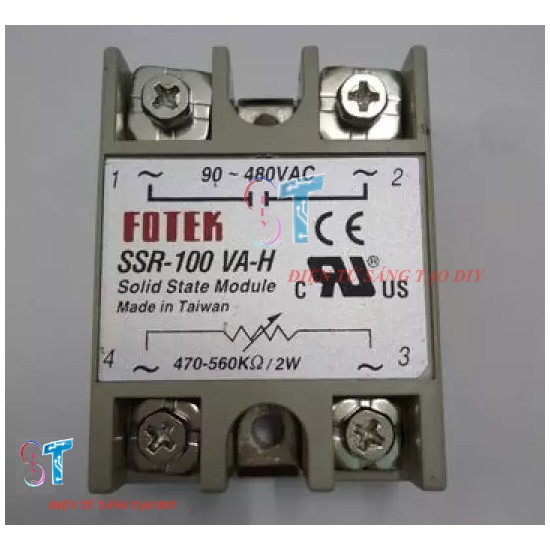 Rơ le bán dẫn Solid State Module SSR-100VA-H Fotek