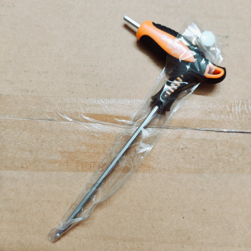 Tay vặn lục giác chữ T ASAKI 3mm, lục giác 3