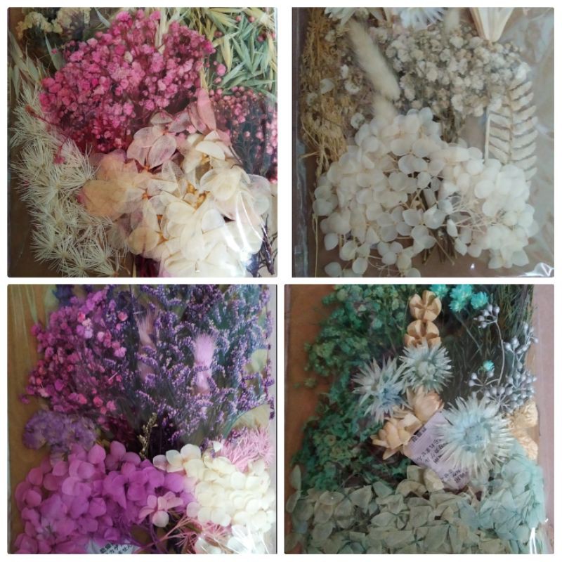 hoa khô bịt cài tóc - trang trí