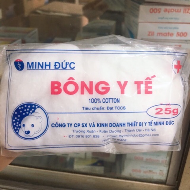 Combo bông y tế 25g